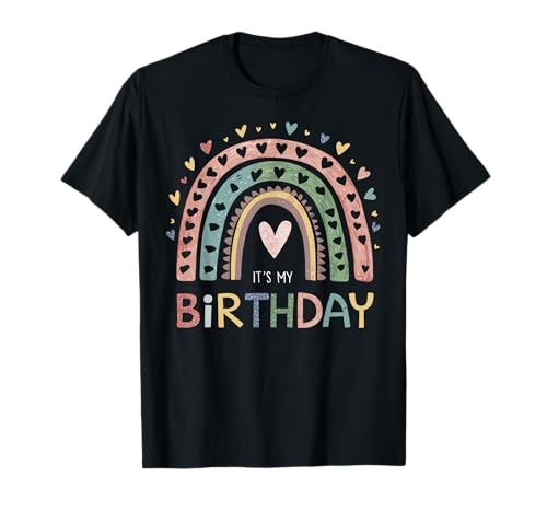 It's My Birthday Girls Cute Happy Birthday Chemises pour femmes T-Shirt