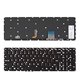 Laptop Replacement US Keyboard Compatible with Lenovo Y50-70 Y70-70 Black (Red Backlit,Win8)