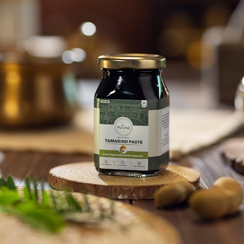 Image of Purvina Pre-Cooked Tamarind Paste - 200 gm (Pack of 2) | No Preservatives| Single Ingredient | Reusable Glass Bottles | Sustainable Packaging