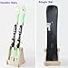 MegLob Wooden Skateboard Rack, Professional Ski Rack for Garage, Freestanding Skateboard Holder Floor for Deck, Snowboard Stand Racks for Garage, Heavy Duty Wooden Ski Holder for Indoor,M