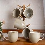 AmorArc Tazas de café de 12 onzas, apto para