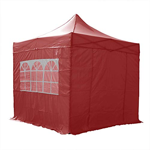 AIRWAVE Cenador Plegable (3 x 3 m), Rosso