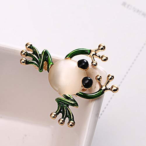 Image of coadipress Frog Brooch Pins for Women Men Cute Frog Insect Brooch Colorful Wedding Brooch Fashion Jewelry Gift