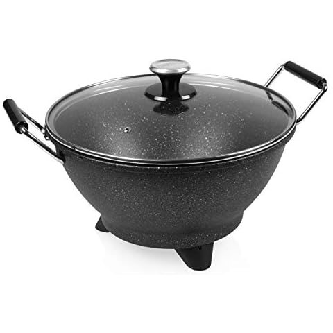 Wok eléctrico Princess 162389 con termostato y tapa Cover