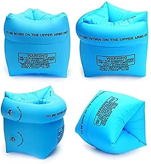 MIRFURT 4PACK Inflatable Swimming Armbands,Float Roll up Sleeves Swimming Arm Floats Pool Arm Bands Float Swimming Ring Roll Up Armbands