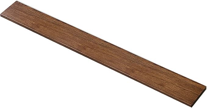 Wooden Wall Shelf Floating Solid Wood Storage for Living Room, Bedroom, Kitchen, or Office Modern Minimalist Design | Walnut | 90 x 15 x 1.8 cm-image-35