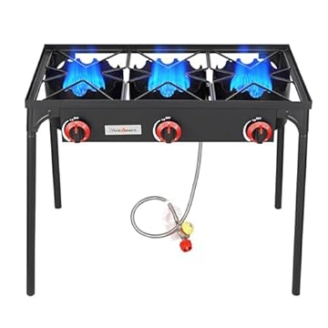 3 burner propane stove