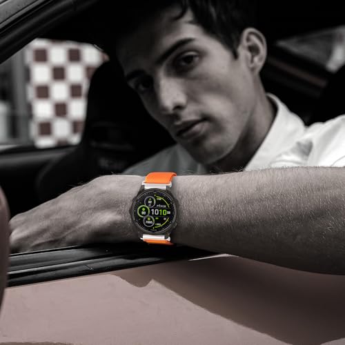 Correa de nylon 22mm para reloj Garmin con cierre magnético miniatura 6