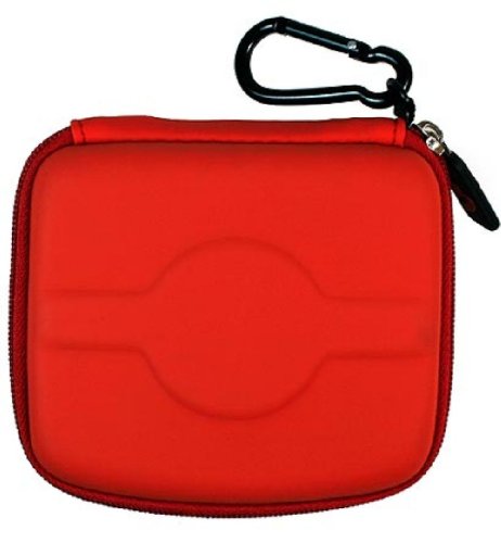 Kroo Nylon Case For 3.5-Inch Tomtom Gps (Red) #TOP26