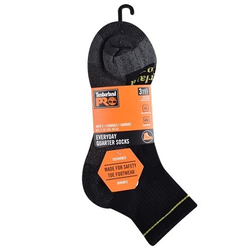 Timberland PRO mens 3-pack Quarter Socks3