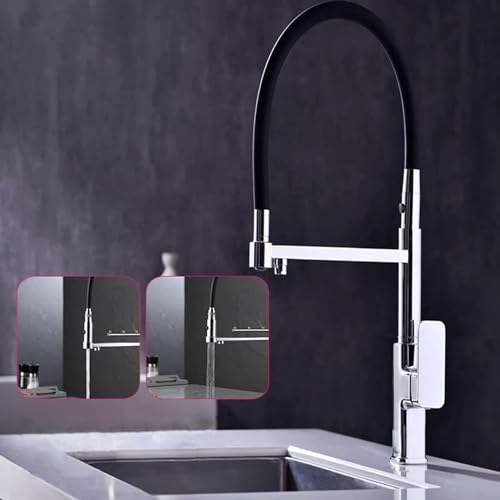 Filtre à eau et double spray sur ce robinet de cuisine extensible multifonction
