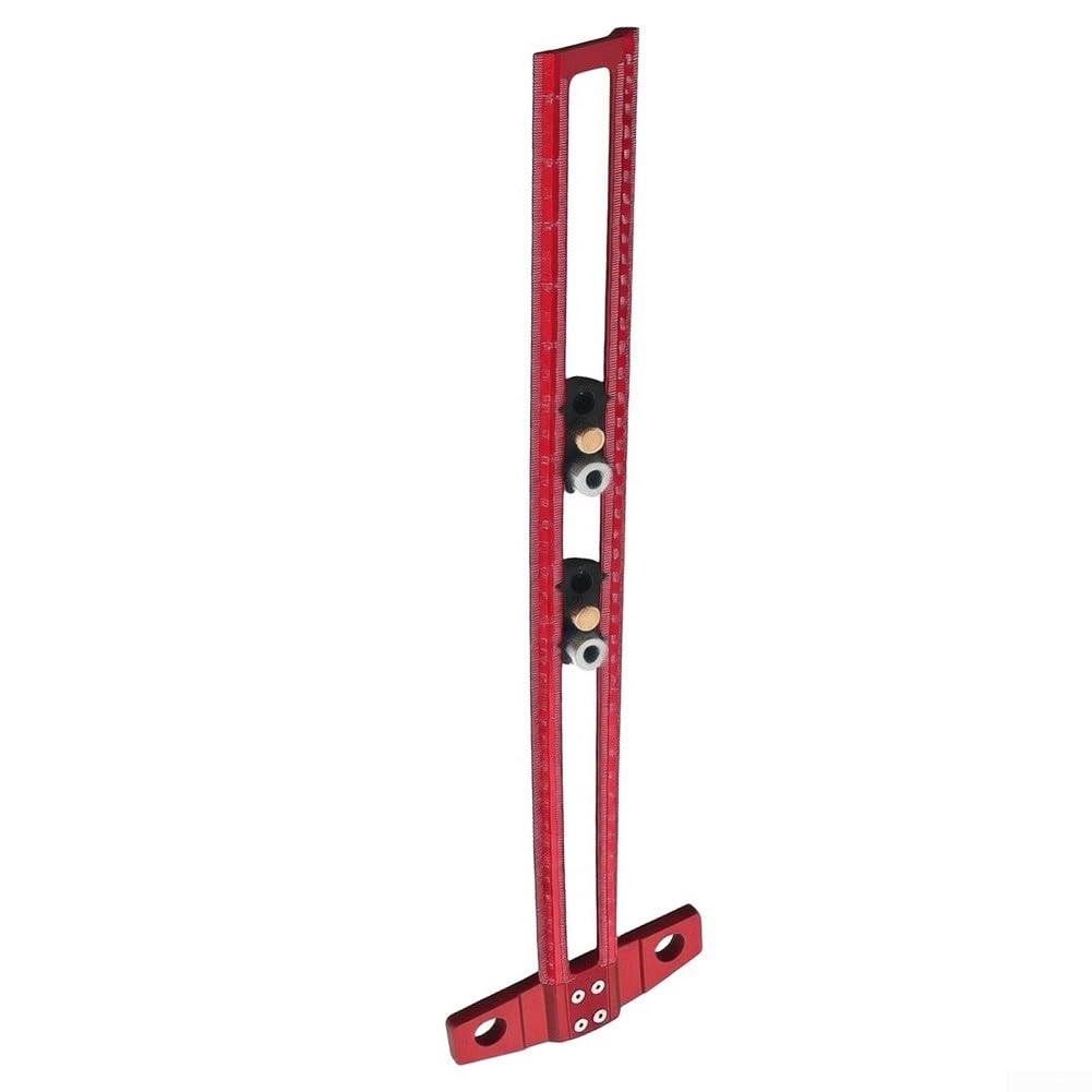 Marcador T 30cm con Deslizador Perforación para madera Marcador(Red Metric 300MM)