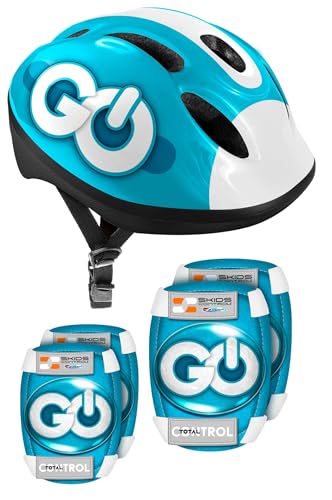 Combo Casque + GENOUILLERES COUDIERES SKIDS Control Mixte. Tour de tête réglable avec système de molette Head Ring assurant Maintien et Confort. 50/56cm....