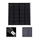 Uadme Solarpanel, DC Ausgang 3W 6V monokristallines Silizium Solarpanel, Hocheffizientes Modul PV Power Charger, Perfekt Zum Laden Von Akkus,3,7-6-V-GeräTen Mit Gleichstromanschluss