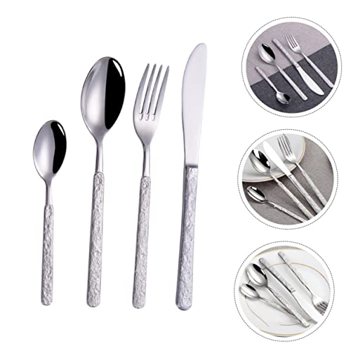 Alipis 3 Sätze Besteck-Löffel-Set küchenbesteck sicherheitsgeschirr Steakgabel wiederverwendbares Besteck Küchenutensilien langlebiges Geschirr Rostfreier Stahl Besteck Löffel Küchenwaren 9 Alipis 3 Sätze Besteck-Löffel-Set küchenbesteck sicherheitsgeschirr Steakgabel wiederverwendbares Besteck Küchenutensilien langlebiges Geschirr Rostfreier Stahl Besteck Löffel Küchenwaren