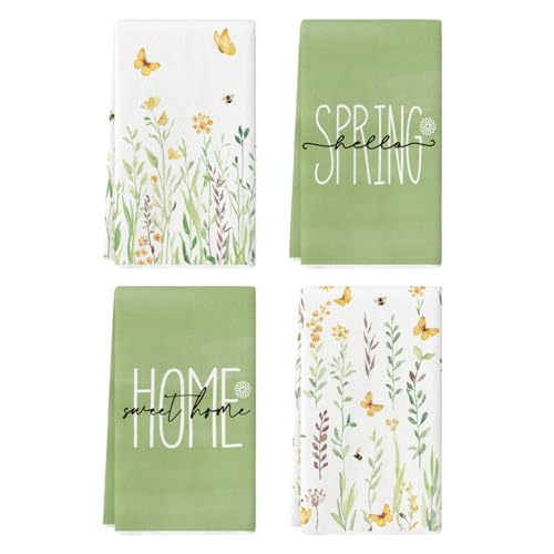 Artoid Mode Flower Home Spring Kitchen Towels Dish Towels, 18x26