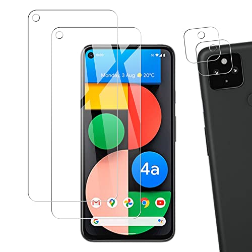 【2+2枚】日本素材製 強化ガラス Google Pixel 4a 5G 用 ガラスフィルム 強化ガラス 旭硝子製 FOR google pixel 4a 5g フィルム 硬度9H 飛散防止 指紋防止 自動吸着 気泡防止 液晶保護フィルム