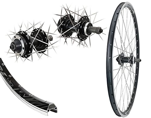 24 Zoll Hinterrad Hohlkammer DMS19 Disc 6-Loch Schraubkranz schwarz geößt...