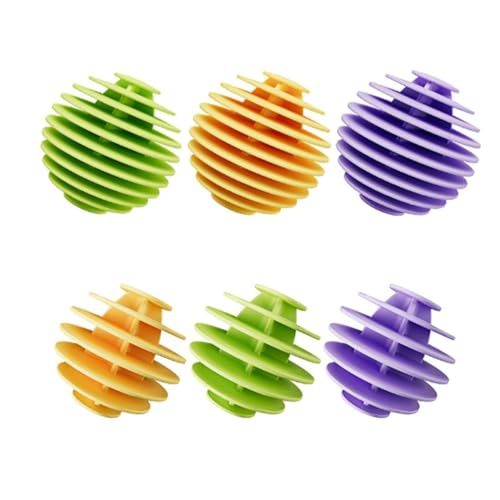 YSJCHEBS 6 Uds Bolas De Silicona para Lavandería, Accesorios para Lavadora, Bolas De Secado para Lavadora, Bolas para El Cuidado del Lavado, Electrodomésticos