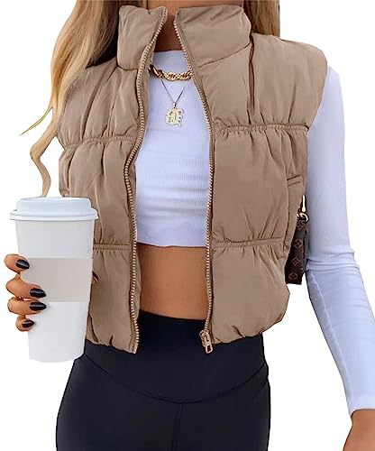 Crop Puffer Vest