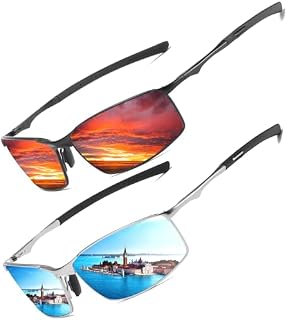 Sunglasses Mens Womens Polarised Sunglasses UV Protection Sunglasses metal frame Ultra Light for Driving Travel Fishing Running Outdoor Eyewear Sun glasses