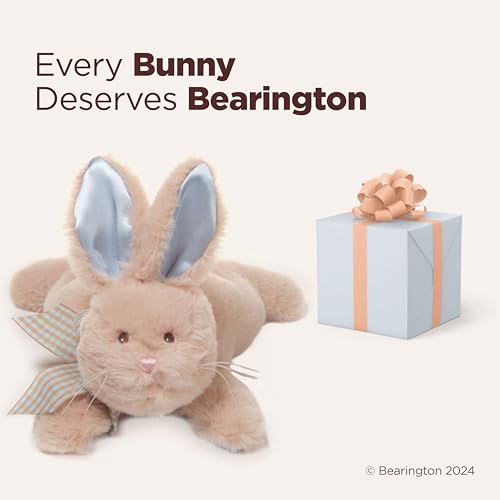 Bearington Collection Baby Bunny Tail Plush Stuffed Animal Bunny with Rattle - 8 inches Newborn Toys - Stuffed Rabbit for Baby - Thumbnail 5