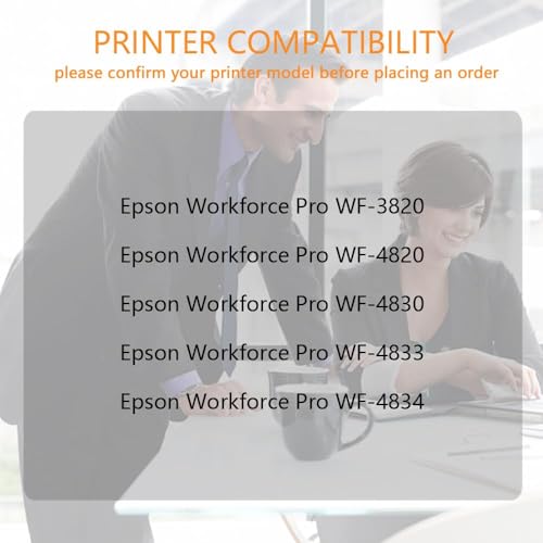 Image of Run Star 2 Pack Remanufactured for 822XL Cyan Ink Cartridge Replacement for Epson 822XL T822XL use for Epson Workforce Pro WF-3820 WF-4820 WF-4830 WF-4833 WF-4834 Printer Printer (2 Cyan)