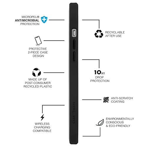 Coque iPhone 12 Pro Max CASE-MATE ECO94 noire évitez les bris d'écran - 4