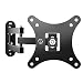 Happyjoy Tilt & Swivel TV Full Motion Wall Mount Bracket for 10-30 Inch Flat Screen TVs with Extension Arm Max VESA 100x100mm (Black)