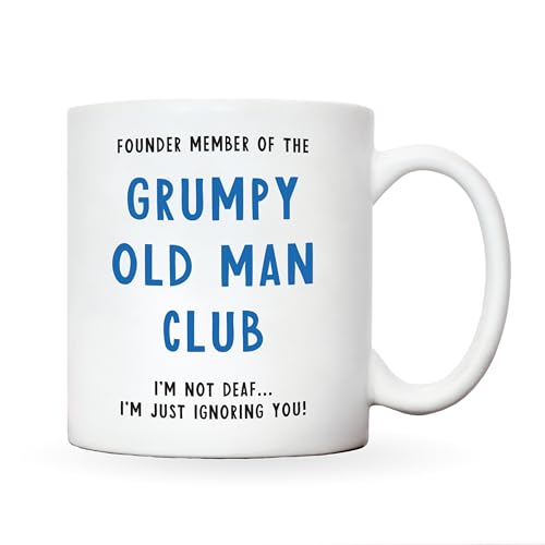 Grumpy old man mug | grumpy old man gift | old man gifts for Christmas Birthday gift fathers day gift | grandpa gift for dad gift for him (Grumpy old man - ignoring you)