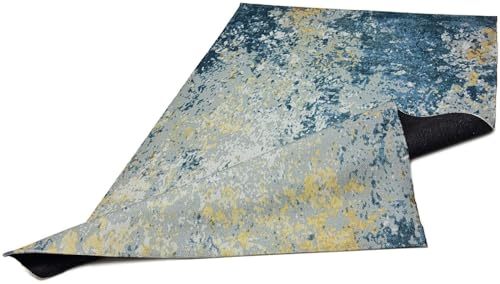 Image of Printed Rug Soft Floor Carpets with Anti Slip Backing for Living Room | Bedroom | Kids Room (Grey Multi, 5x7 Feet)