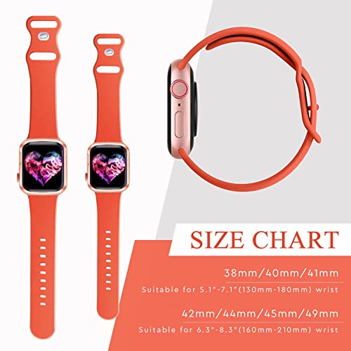 Image of 15Pack Watch Bands Compatible for Apple Watch Band 38mm 40mm 41mm 42mm 44mm 45mm 46mm 49mm Women Men, Soft Silicone Sport Band Strap for iWatch Bands Series Ultra 11 10 9 8 7 6 5 4 3 2 1 SE