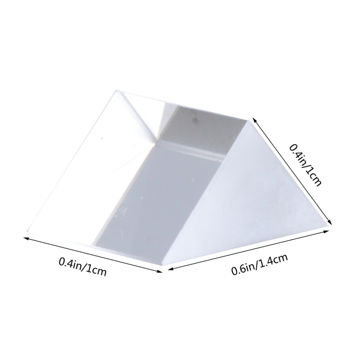 KICHOUSE Right Angle Education Photo Photography Prism Orange Reflector Tape Table Right Angle Mirror Optical Refractor Reflecting Prism Optical Prism Right Angle Prism Stained Education