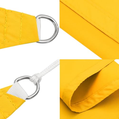 Voile d'ombrage Oxford imperméable jaune protégeant du soleil - 8