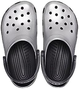 Crocs Unisex Classic Sparkly Clog, Metallic and Glitter Shoes, Silver, Numeric_10 US Men | Image 4