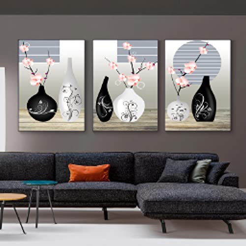 Toile fleur paysage asiatique pour créer un salon zen et cosy