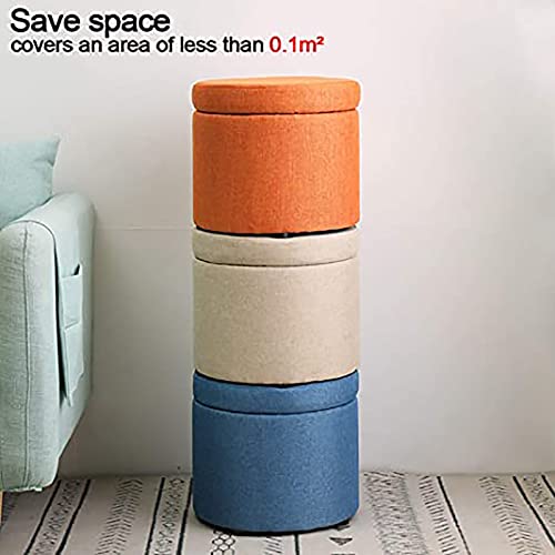 Repose-pieds blanc compact pour optimiser le rangement du salon - 7