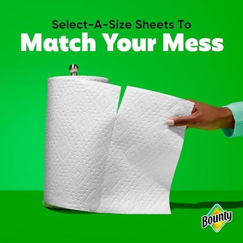 Bounty Paper Towels Select-A-Size White, 8 Double Plus Rolls = 20 Regular Rolls - 3