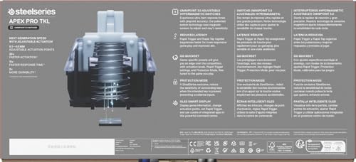 Apex Pro TKL Gen 3 Tastiera Meccanica Gaming - HyperMagnetic OmniPoint 3.0 switch - Attuazione regolabile - Innesco rapido - Tocco rapido/SOCD - OLED - RGB - USB-C - US QWERTY - Tastiera gaming - Immagine 11