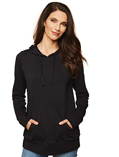 Image of Motherhood Maternity Women's Maternity Nursing Long Sleeve Hooded Fleece Sweatshirt