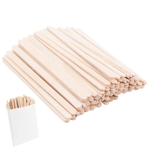 ANTETOK Wooden Coffee Stirrers - Coffee Stir Sticks 5.5 Inch,100pcs Disposable Swizzle Sticks,Swizzle Drink Sticks for Coffee,Tea,Cocktail and Hot Chocolate