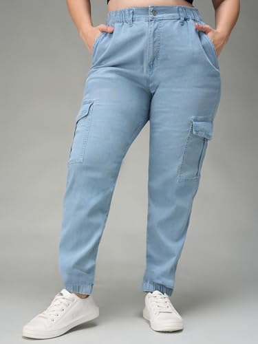 Image of Miss Chase A+ Women's Bootcut High Rise Regular-Length Stretchable Denim Shaping Jeans