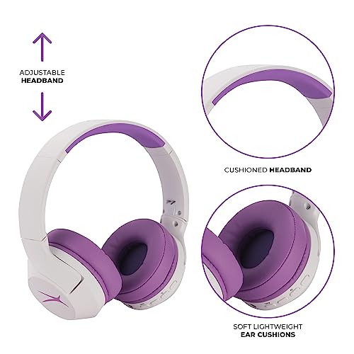 Image of Altec Lansing Kid Safe Noise Cancelling Wireless Headphones 15H Battery, 85dB Volume Limit, Foldable Design Powerful Sound, Active Noise Cancellation Perfect for Kids Ages 7+