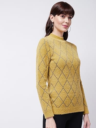 Image of Modeve Women Checkered Sweater for Winters