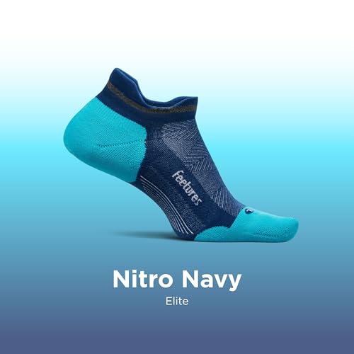 Image of Feetures Elite Max Cushion No Show Tab - Running Socks for Men & Women, Athletic Compression Socks, Moisture Wicking