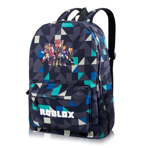 yumcute Ro-blx Kinder Rucksack Druck rucksack Jugendlichen Rucksack Jungen 10 Jahre kinder Schulrucksack Jungen Große Kapazität Reiserucksäcke Cartoon Anime Schultaschen für Kinder