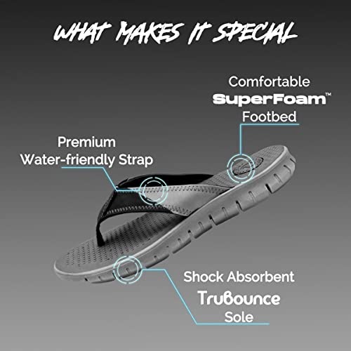 SOLETHREADS CULT | TruBounce | Shock Absorbent | lightweight | Skid Resistent | Super comfortable | Bounce back | Rugged Sole | Flip Flops for Men