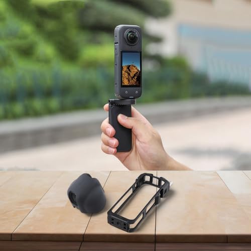 NiuLumea Marco protector de aluminio con liberación rápida, zapata fría integrada, agujero de rosca de 1/4 pulgadas y cubierta de lente de silicona - imagen 5