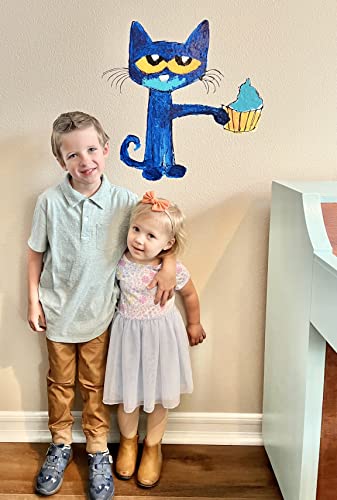 Vinilo Decorativo Pete The Cat 14x14 Pulgadas miniatura 2