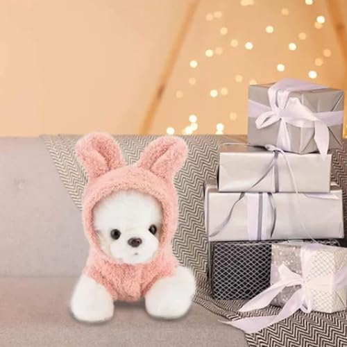 Disfraz de oso de peluche rosa para perro pequeño S miniatura 4